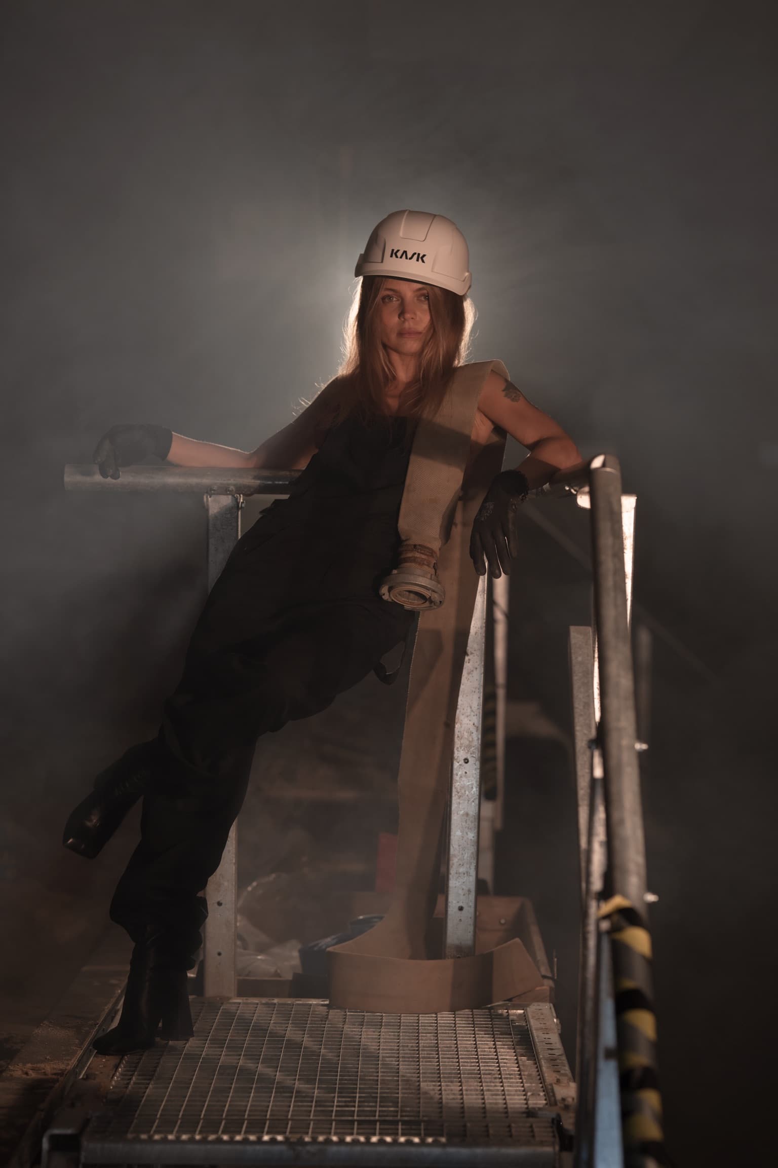 at the construction site