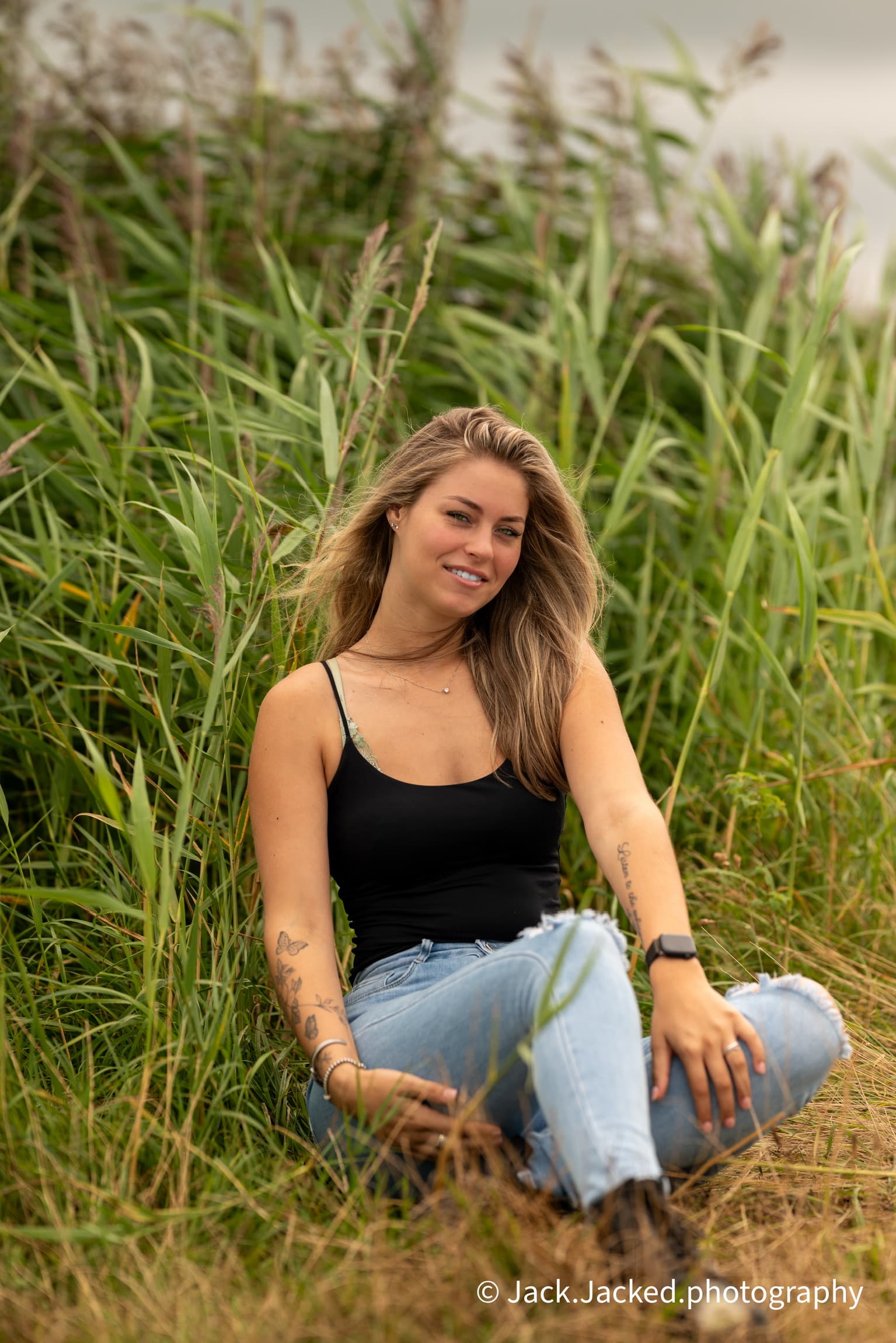 outdoor beauty shoot
