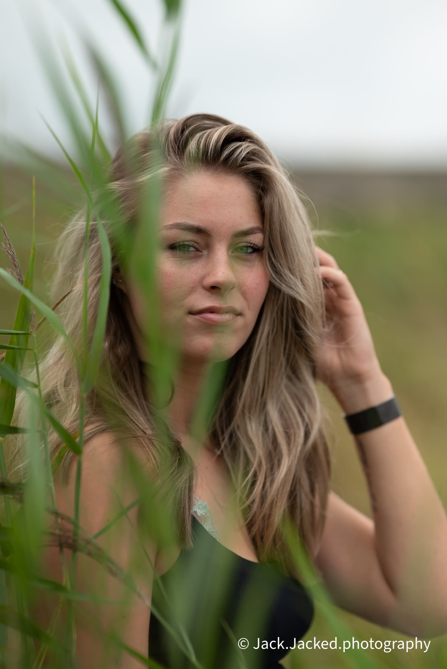 outdoor beauty shoot
