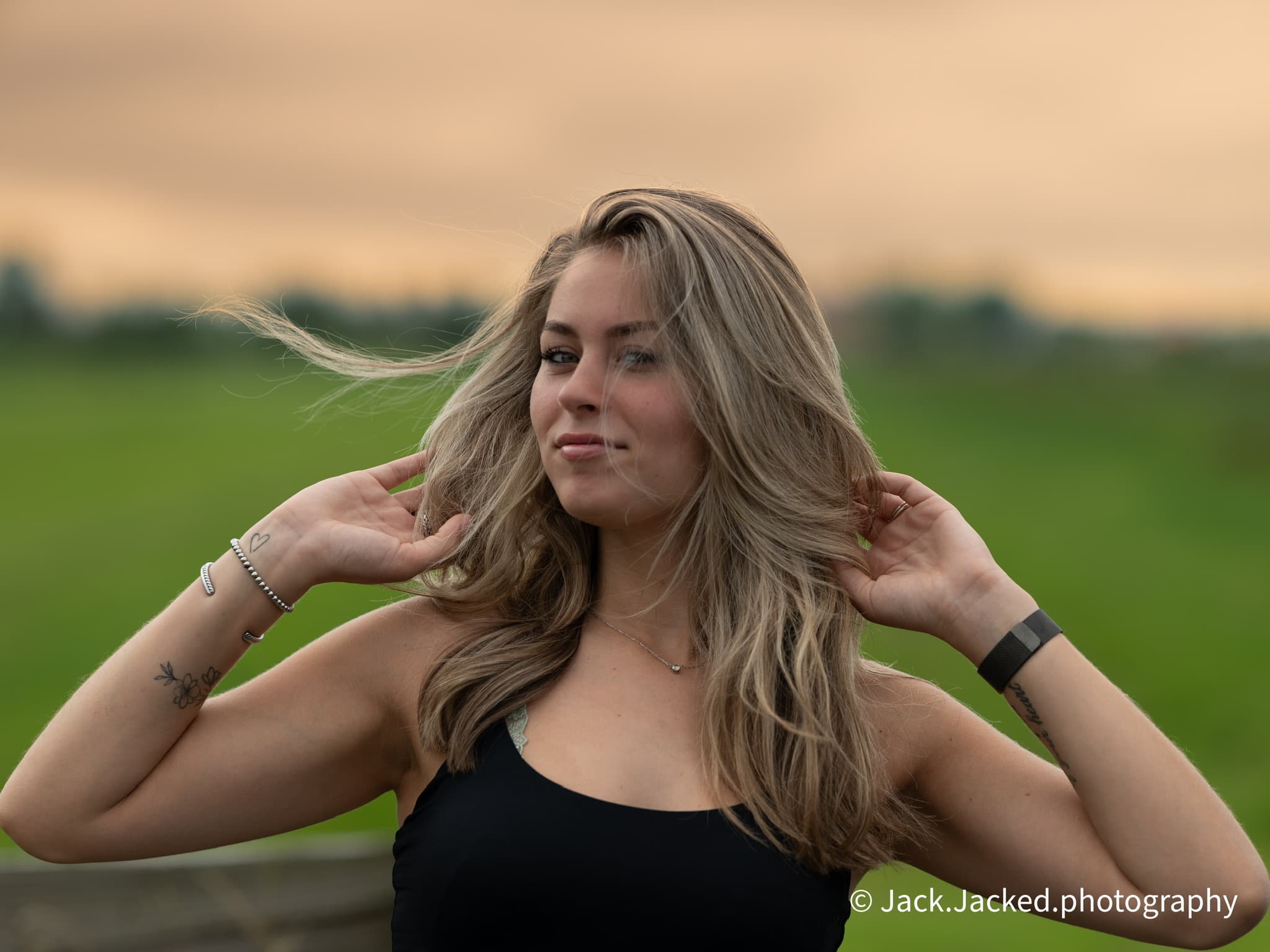 outdoor beauty shoot