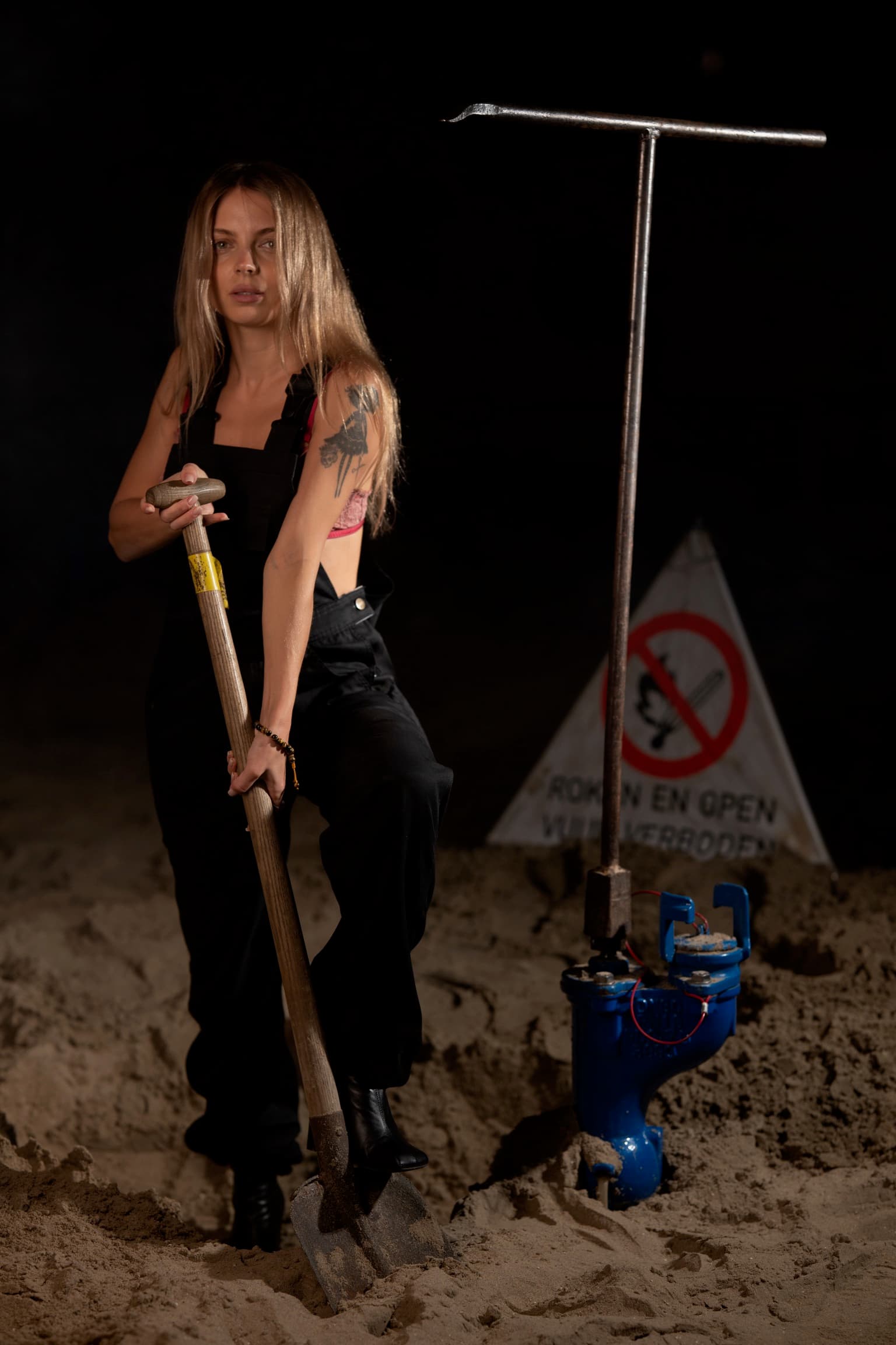 at the construction site