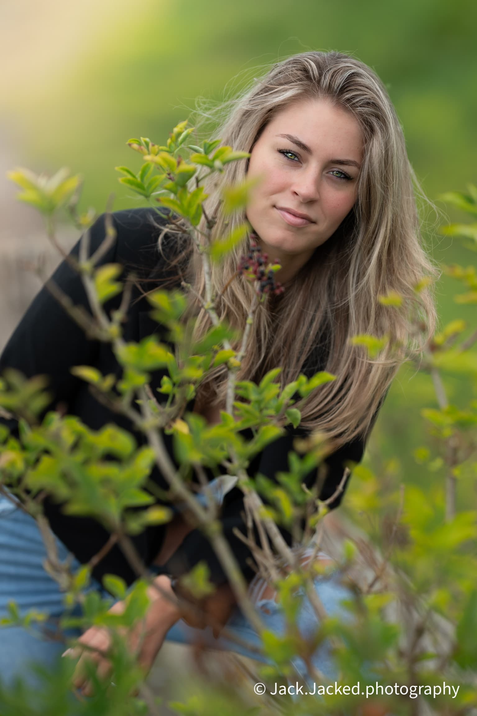 outdoor beauty shoot
